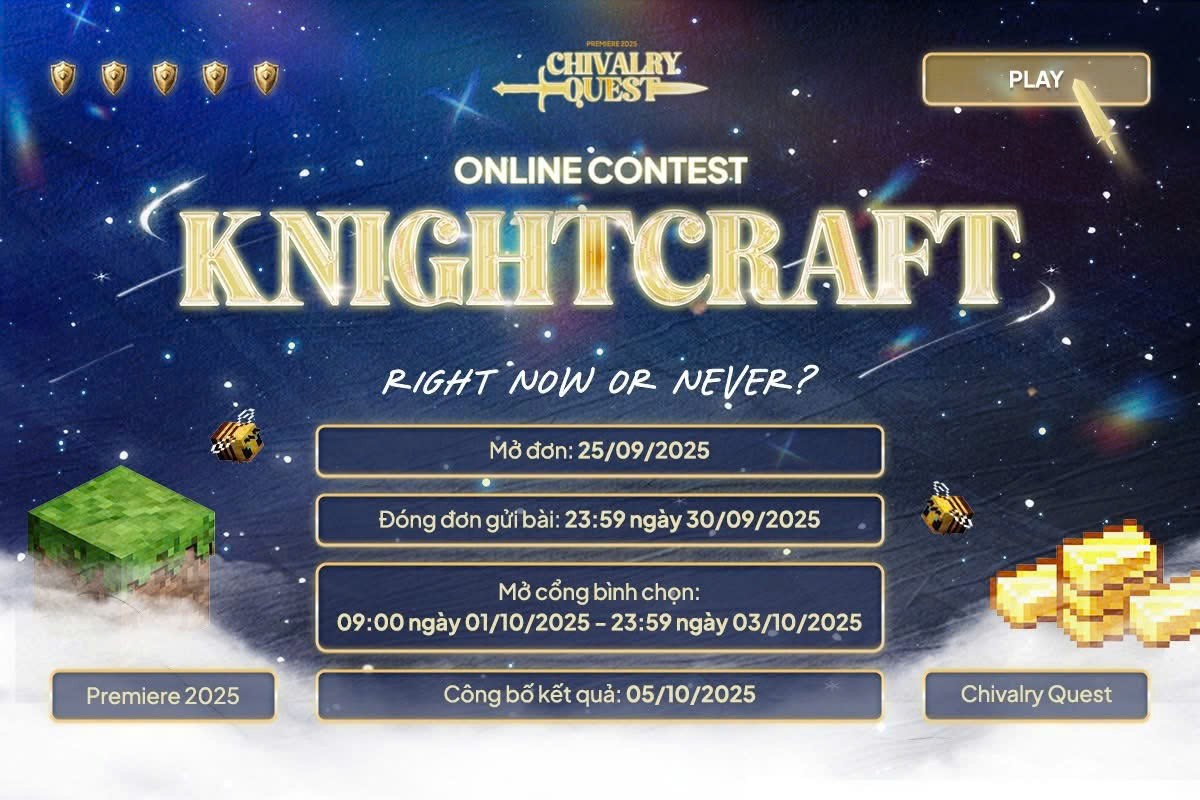 Online Contest Premiere 2025 - sân chơi sáng tạo đột phá từ thế giới Minecraft