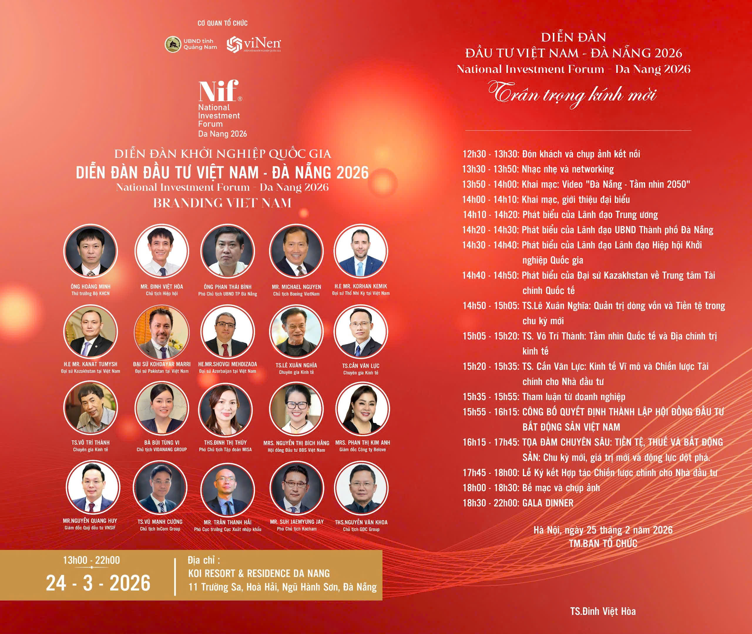 Diễn đàn Đầu tư Việt Nam – Đà Nẵng 2026: Kết nối nguồn lực, đón đầu kỷ nguyên tăng trưởng mới